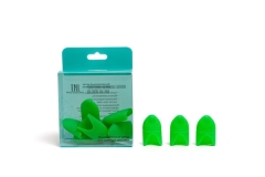 Силиконовые колпачки для снятия гель-лака (10 шт/упак) зеленые (цвета в ассортименте)